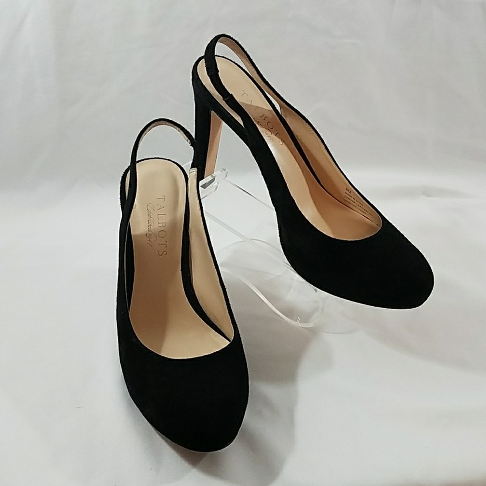 Talbots Suede Sling Back Heels